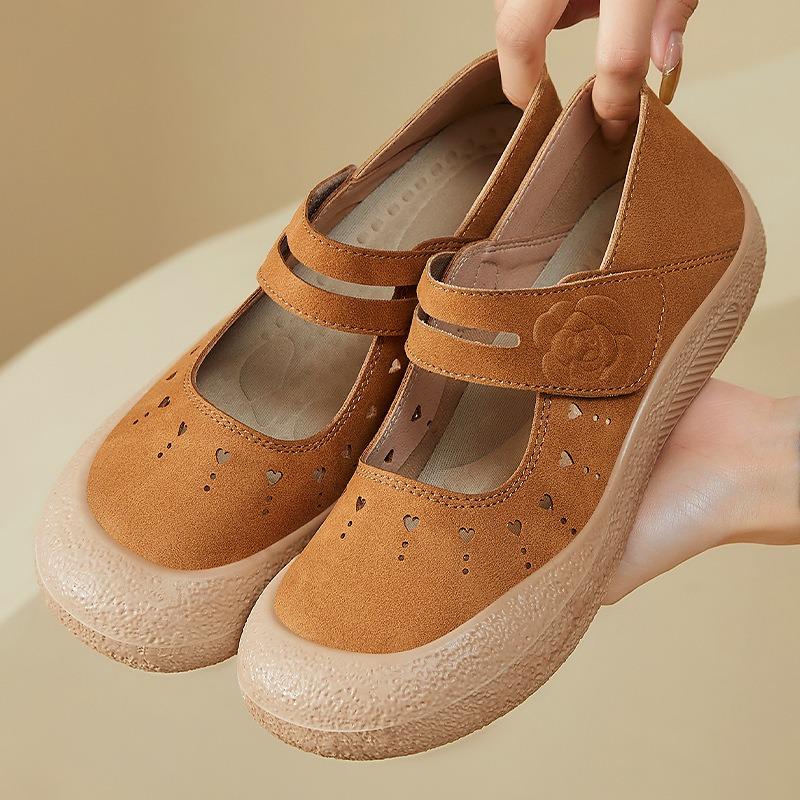 Cave shoes women's new versatile casual shoes light mouth Velcro sandals breathable and non-smelly feet soft-soled shoes