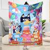 Happy Birthday Celebration Customize Your Name Blanket Gift Customizable Blanket Comfortable Suitable for Sofa Living Room Office Chair Seaside