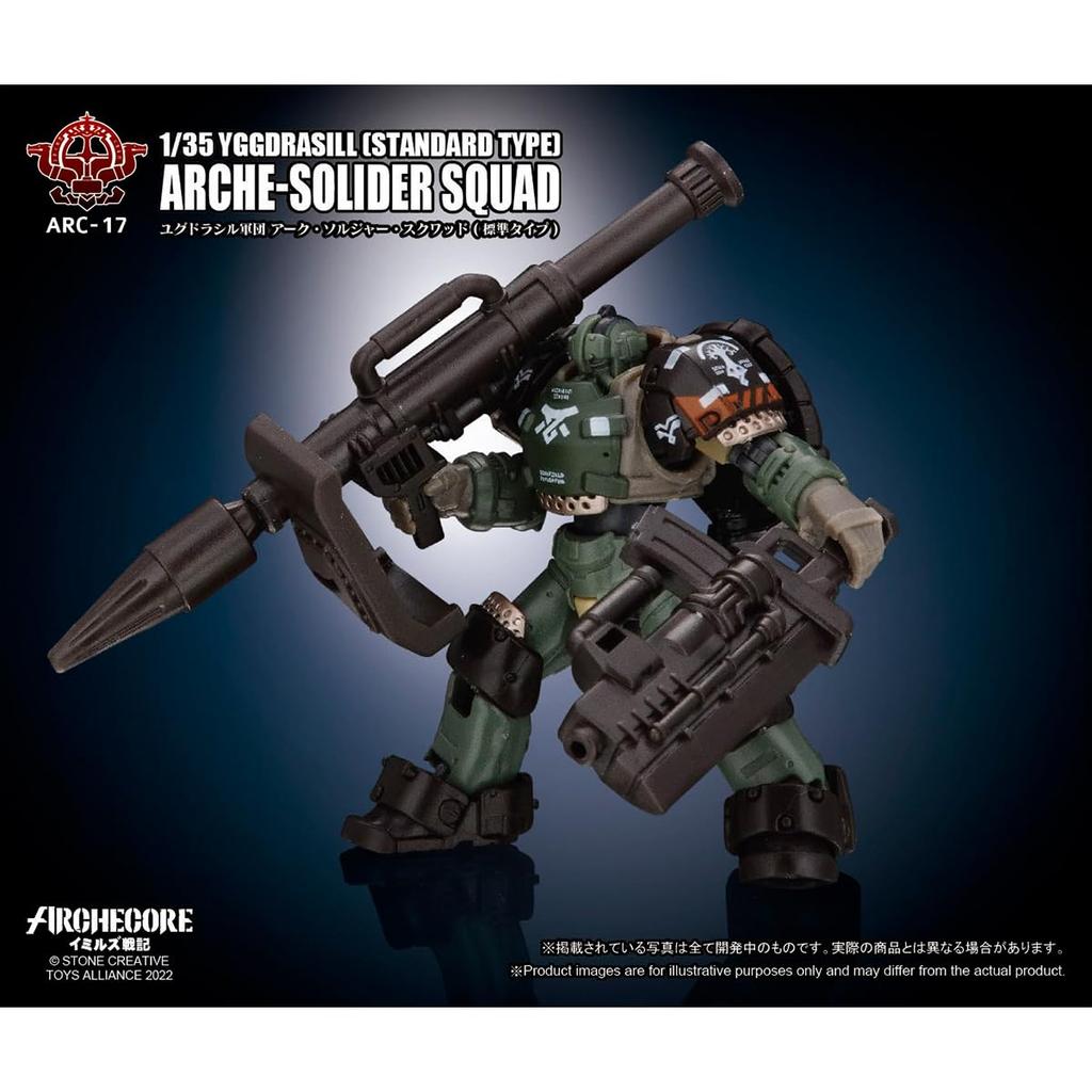 HiPlay TOY ALLIANCE Scale Archecore Yggdrasil Corps Arc Soldier Squad Action Painted and Finished 1/35 ARC-17 (Standard Type) Figure,