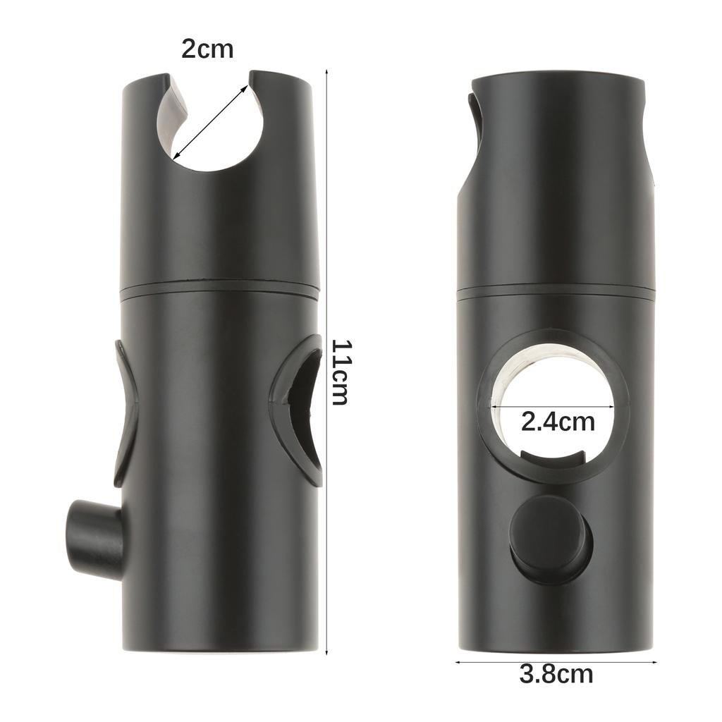 5 Colors ABS Replacement Shower Rail Head Holder Adjustable Shower Clip Bracket I11x3.8cm Shower Head Slider Bathroom Products