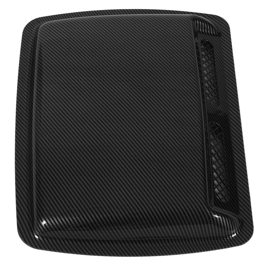 Hood Scoop Vent Bonnet Cover Decorative Air Flow Intake Covers with Self Adhesive Design for CarsCarbon Fiber Style