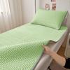 Thickened Ice Silk Cool Bed Sheet & Latex Mattress Topper for Summer