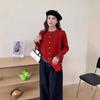 Fake Two-piece Knitted Cardigan Women's Autumn and Winter New Small Short Bottom Thin Sweater Jacket Women