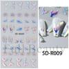 Nail Art Stickers Romantic Valentine's Day Mini Colorful Heart Embossed Three-dimensional Adhesive Nail Stickers