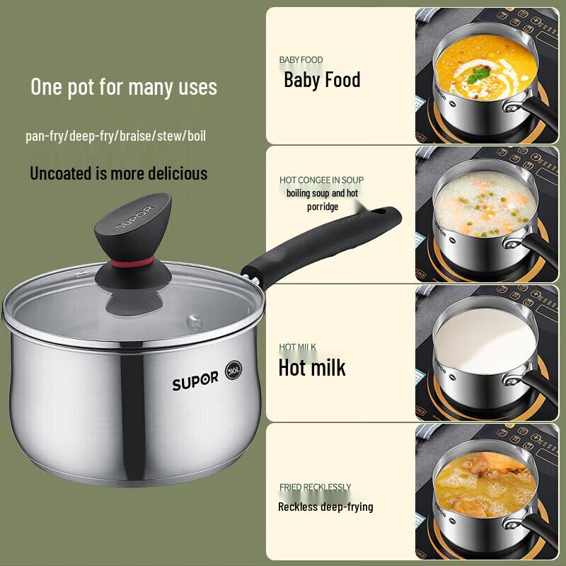 

Supor 316L Stainless Steel Non-stick Saucepan
