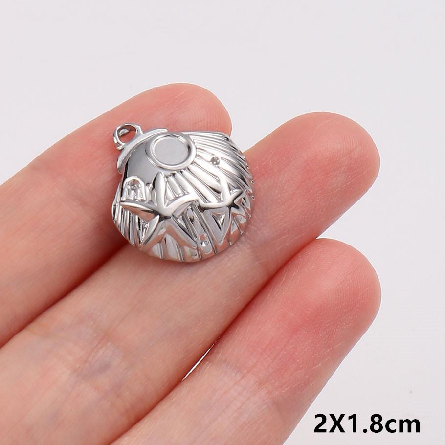 5 Stück/Los Persönlichkeit Meeres tier Anhänger Seestern Schildkröte Muschel Muschelschale Edelstahl Anhänger Für Schmuckherstellung Zubehör Zubehör