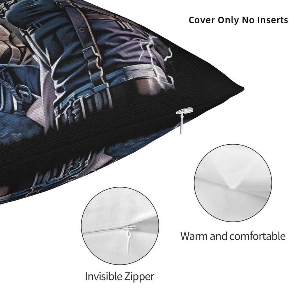Leon Kennedy Pillow Cover Soft Cushion Cover Cute Funny Pillow Case For Sofa Car Home Decor