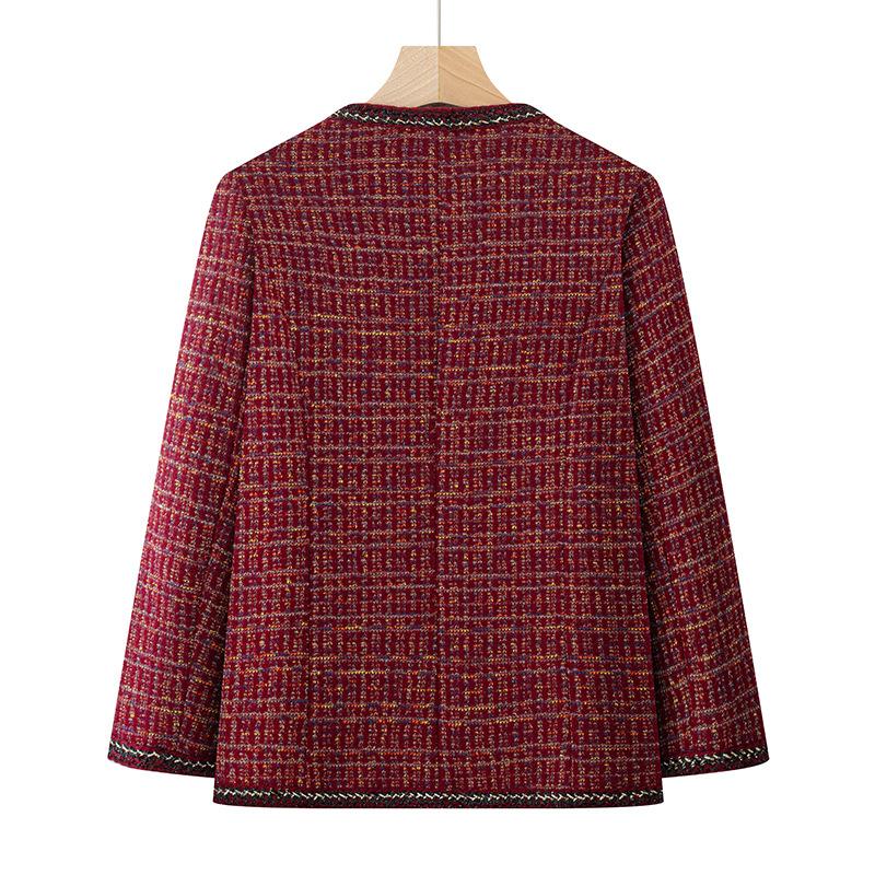Spring coat short crew neck women's new medium top