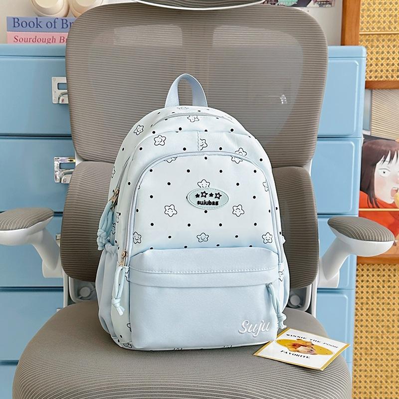 Schoolbag Cute Contrasting Color Female Stars Cute Little Fresh Backpack High School Student College Student Schoolbag Junior High School Boys and