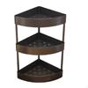 Triangular Corner Shelf Organizer, Multifunctional Seasoning Rack, Stainless Steel Kitchen