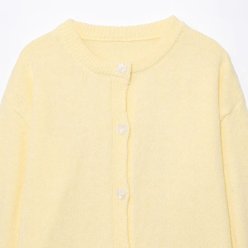 Araltay New Arrival Women's Clothing Fashion Style Fashion All-Match Casual Minimalist Round Neck Long Sleeves Knitting Cardigan Outwear