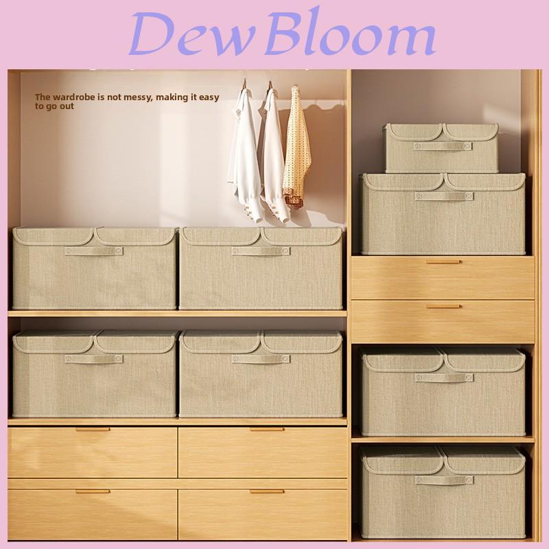 Japanese Fabric Dustproof Storage Box With Lid For Closet And Bedroom Organization