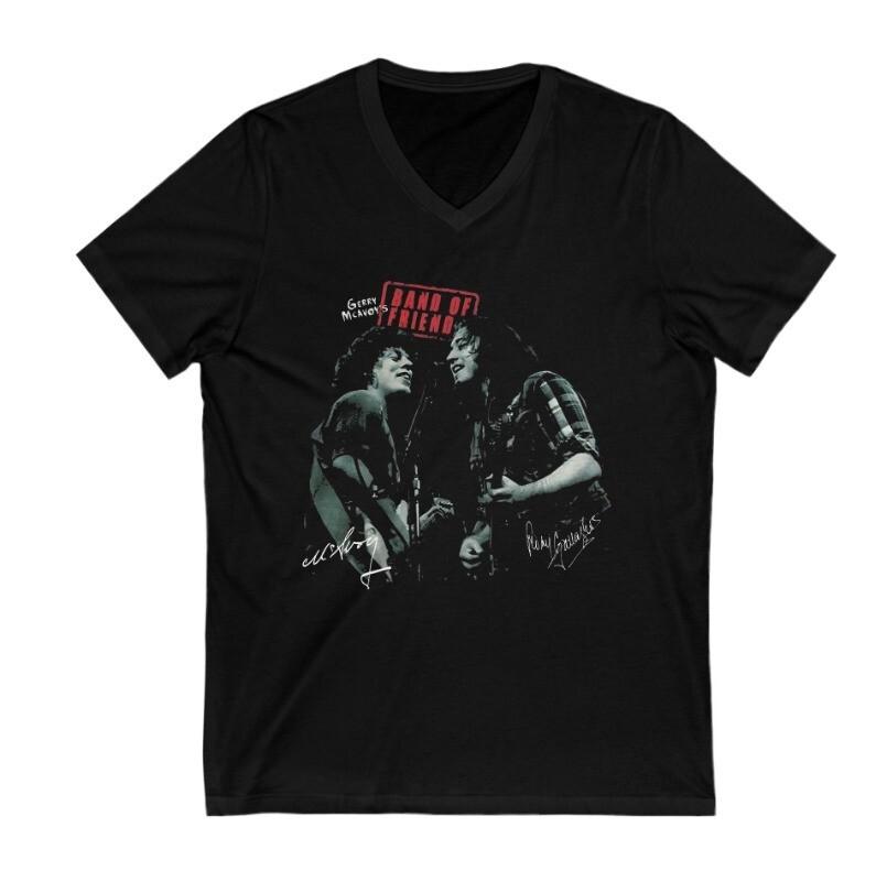 Rory Gallagher And Gerry McAvoy Signature All Size S To 5XL T-Shirt V-neck Unisex T-Shirt XXL