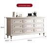 American Solid Wood Multi-Drawer Storage Chest for Bedroom & Living Room