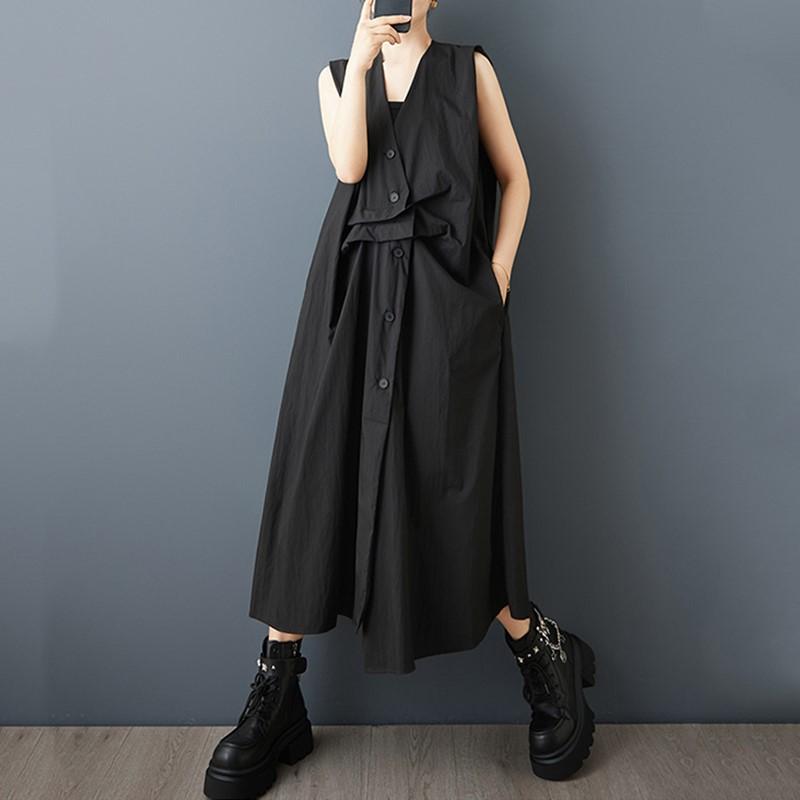 Sleeveless Plus Size Vintage New In Dresses for Women Casual Loose Long Summer Dress