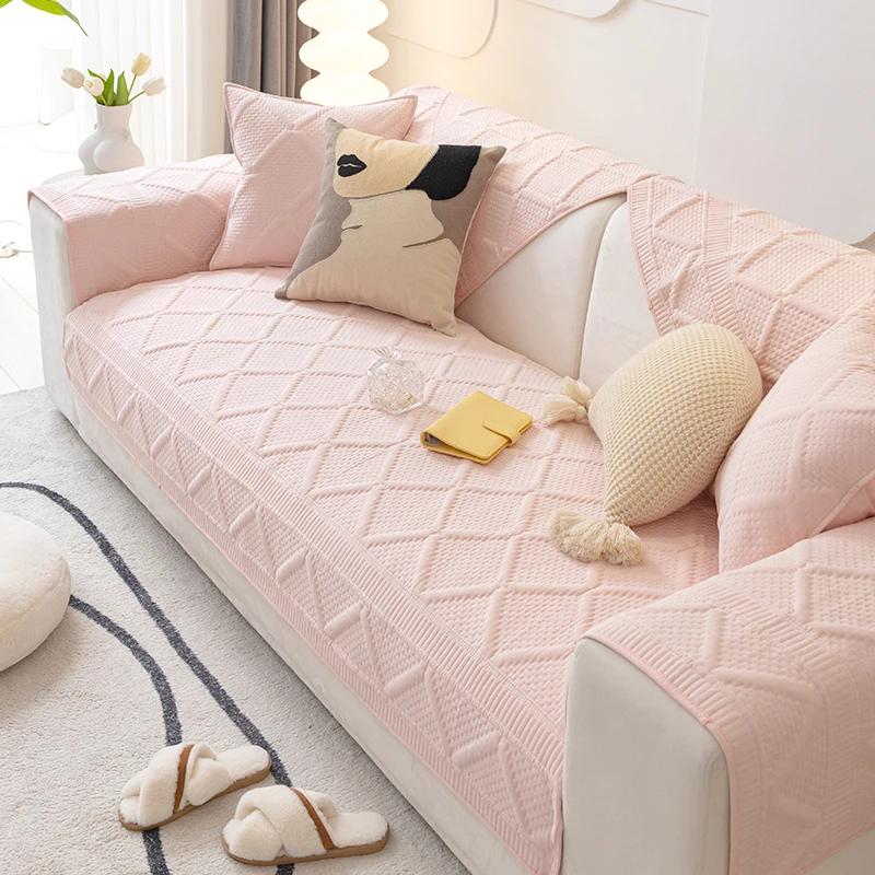 Thicken Cotton Sofa Covers Pets Kid Mat Sofas Towel Anti-slip Couch Protector Slipcover Removable Sofa Blanket for Living Room