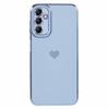 For Samsung Galaxy A14 5G/A14 4G TPU Case 6D Electroplating Love Heart Slim Phone Cover