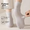 MIIOW Men's Socks, Mid-Calf Length, 100% Pure Cotton, Autumn And Winter, Iron-Printed, And Odor-Resistant, Boxed