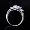 Women's Gold-plated Clear Zircon Ring Elegant Luxury Crystal Zircon Ring