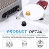 uxcell Aluminum Geared Potentiometer Knobs Volume Tone Control Top Hat Knobs for Musical Audio Silver 5-Pack 1/4" Guitar, Instruments, Mixers,