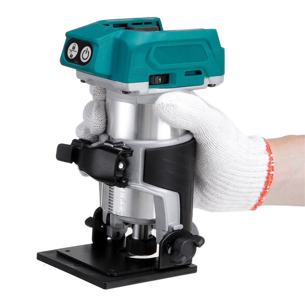 5 Speeds Brushless Cordless Electric Hand Trimmer Inclined Socket Wood Router Woodworking Engraving for Makita 18V Battery