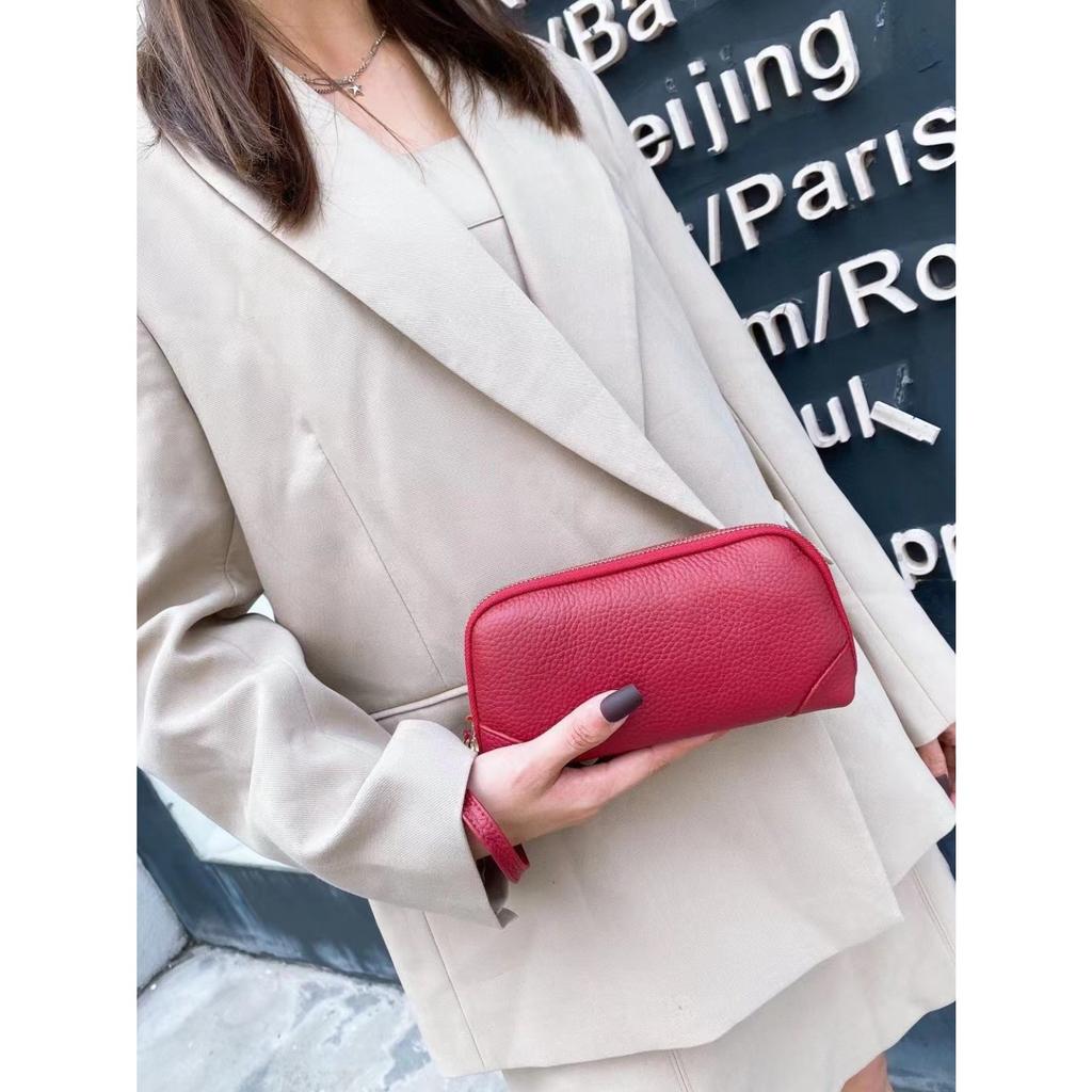 Cowhide Niche Light Luxury Bag Versatile Women's Bag Hand Grab Handbag Simple Women's Mobile Phone Change Bag