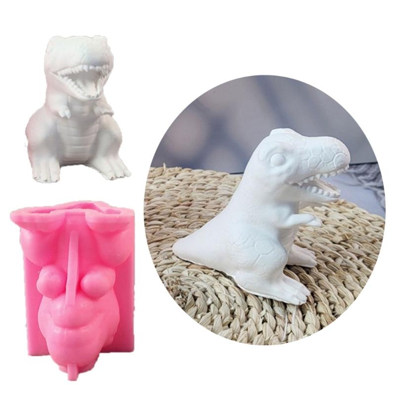 Dinosaur Candle Molds for Crafting Candle Gypsum Decorations Epoxy Resin Casting Craft Project