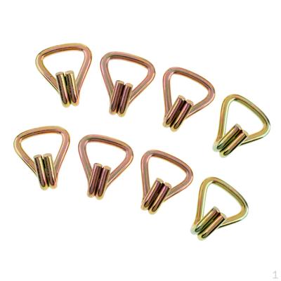 Pack of 8 Ratchet Tie Webbing Strap Hooks Trailer Tow Lashing Accessories