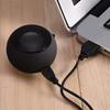Mini Speaker, Retractable Speaker with USB Charging Cable, 3.5mm Audio Interface Portable Speaker for MP3, MP4, MP5, Mobile Phones, Computers(Black,