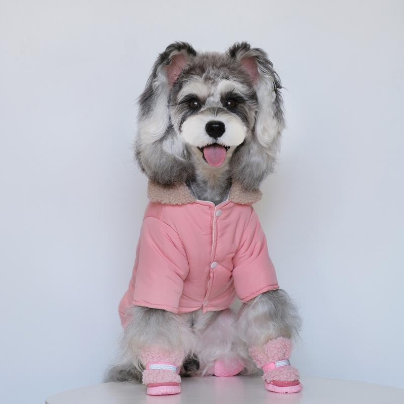 Winter Pet Coat Thermal Insulated Four-Legged Fleece Pet Jacket for Small Meidum Dogs Cats Warm Winter Apparel
