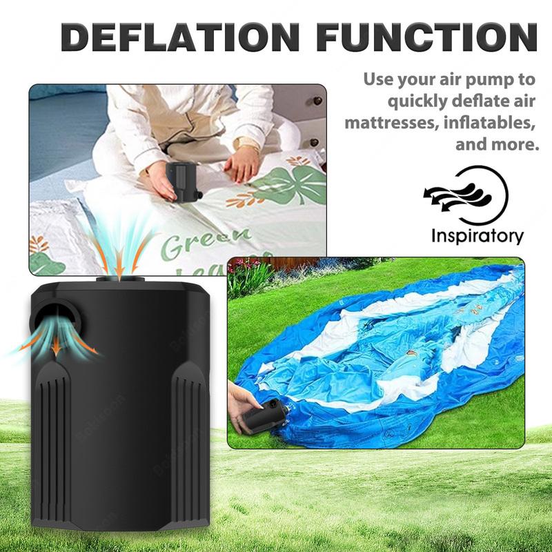 Portable Electric Air Pump for Inflatables with 5 Nozzles for Outdoor Camping,Air Mattress Beds,Boats,Cushion,Couch,Pool Floats