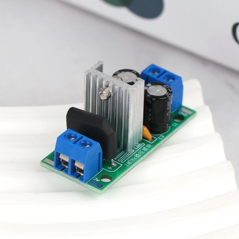 L7805 L7812 Step Down Power Supply Module 5V 12V Voltage Regulator Board With Heat Sink For Diy Electronics Projects