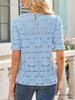 European American Women's Summer Lace Puff Sleeve Top TK2026