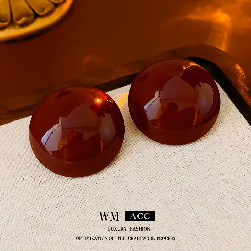 Boucles d'oreilles vintage Argent Aiguille Cœur & Fleur Pendentif Pompon