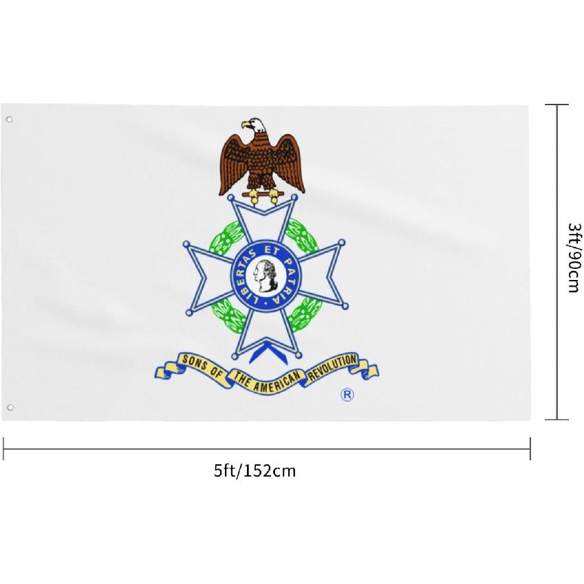 Sons Of The American Revolution 3 X 5 Foot Outdoor Decorative Flag,Garden Flag,Outdoor Single Flag