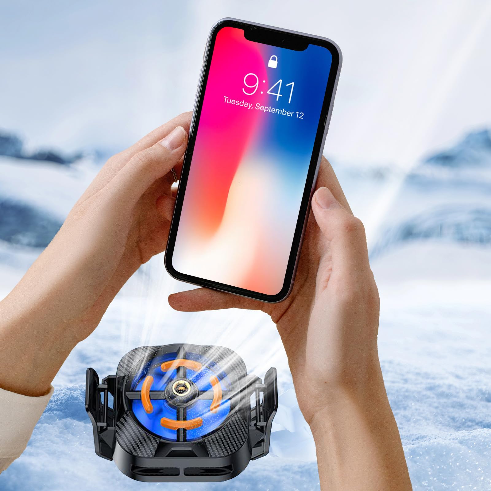 

X94 Mobile Phone Cooling Fan Semiconductor Cooling Fan for Gaming Live Stream