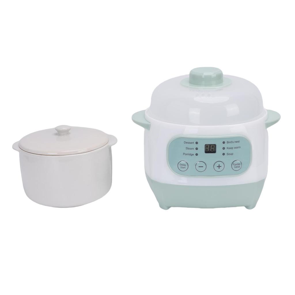 Pentola elettrica per stufati da 1L 200W Smart in ceramica per zuppe e porridge Slow Cooker per cottura multifunzione