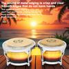 M MBAT 7+9 Inch Bongo Drum Oak+Aluminum Alloy+Buffalo Leather Water Buffalo Leather Drum Safe Suitable Performance With Parts