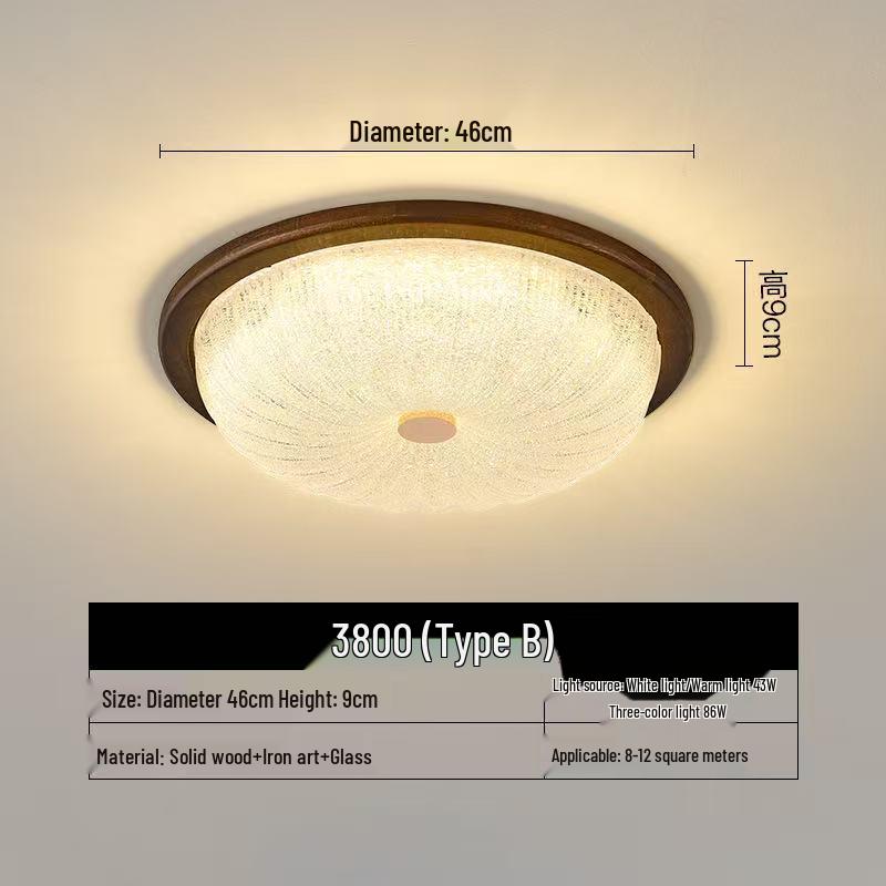 Mid-Century Modern Ceiling Light for Bedroom, Balcony, Stairway & Hallway - 2025 New Round Design.