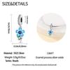 Charms Plata  Blue Flower Beads Fit Original  Bracelets Charms For Women Jewelry Diy Making Gifts