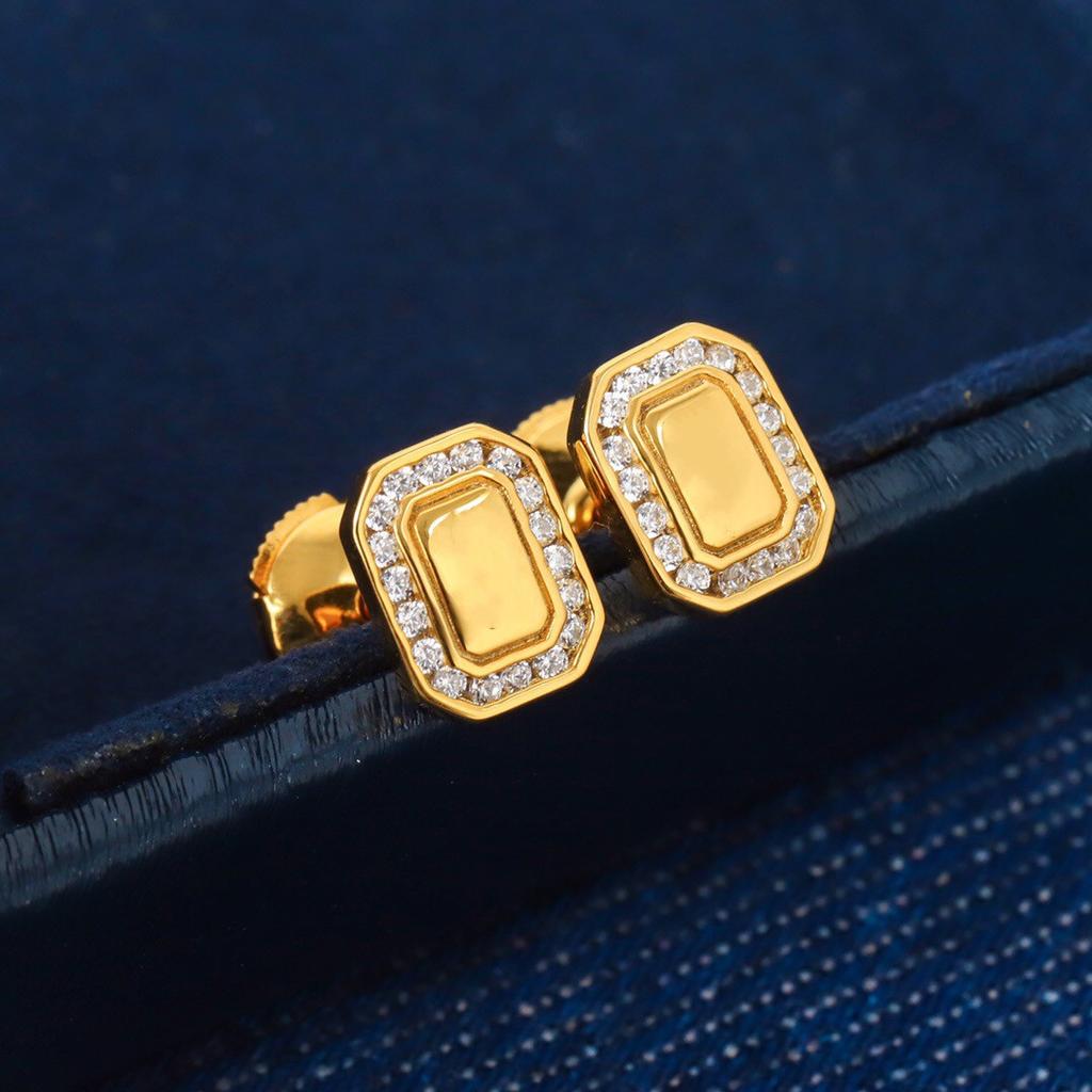 2023 New Top Popular Brand Anniversary Jewelry Gifts For Women Zircon Wedding Square In Letter Earrings Luxury Gifts