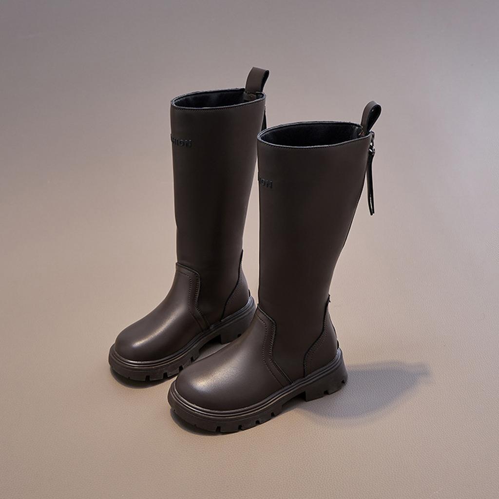 Buty dziecięce, Botki, Paski z wysokim stanem, Botki z bocznymi zamkami