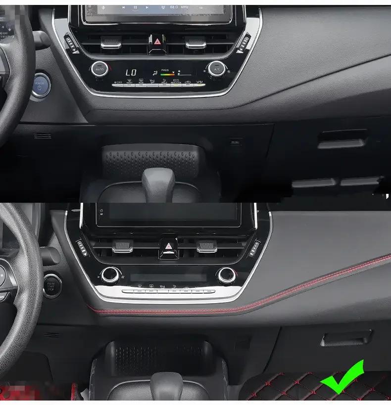 PU-Leder gewebte Auto-Dekorstreifen für Autotür-Armaturenbrett-Aufkleber, Auto-Innenraum-DIY-Streifen