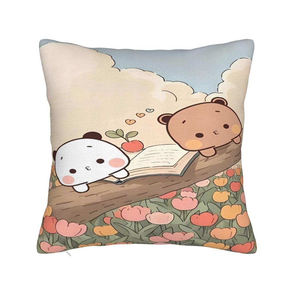 Bubu Dudu Halloween Pillow Case  Graphic Pillow Cover Vintage Pillowcases For Sofa Car Home Decor