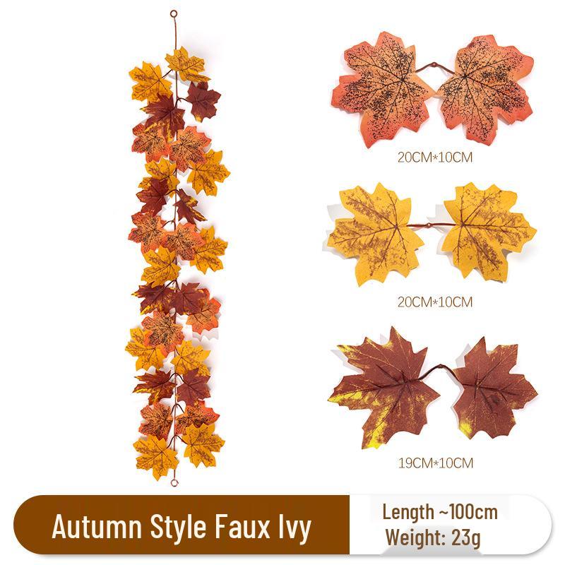 Autumn Maple Leaf Vines: Halloween & Thanksgiving Hanging Decorations