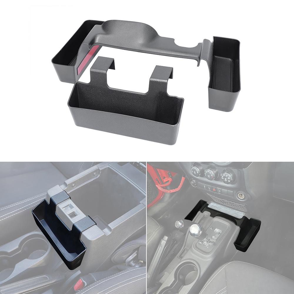 Armrest Hanging Box Gear Shift Organizer Tray for Jeep Wrangler JK Rubicon 2011-2017 Storage Tidying Car Interior Accessories