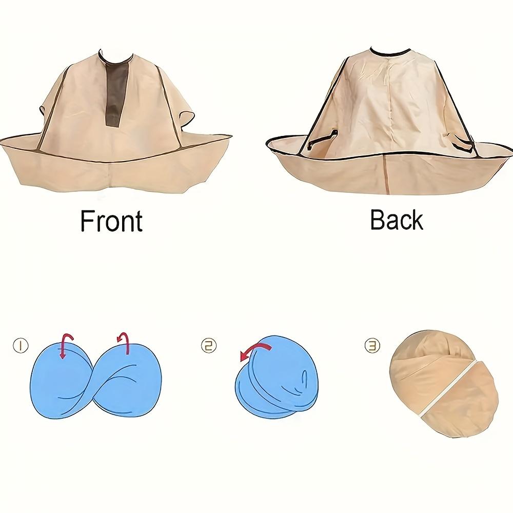 Professioneller Haarschneideumhang mit Ärmeln – Strapazierfähiger Friseurkittel aus Polyester für Erwachsene