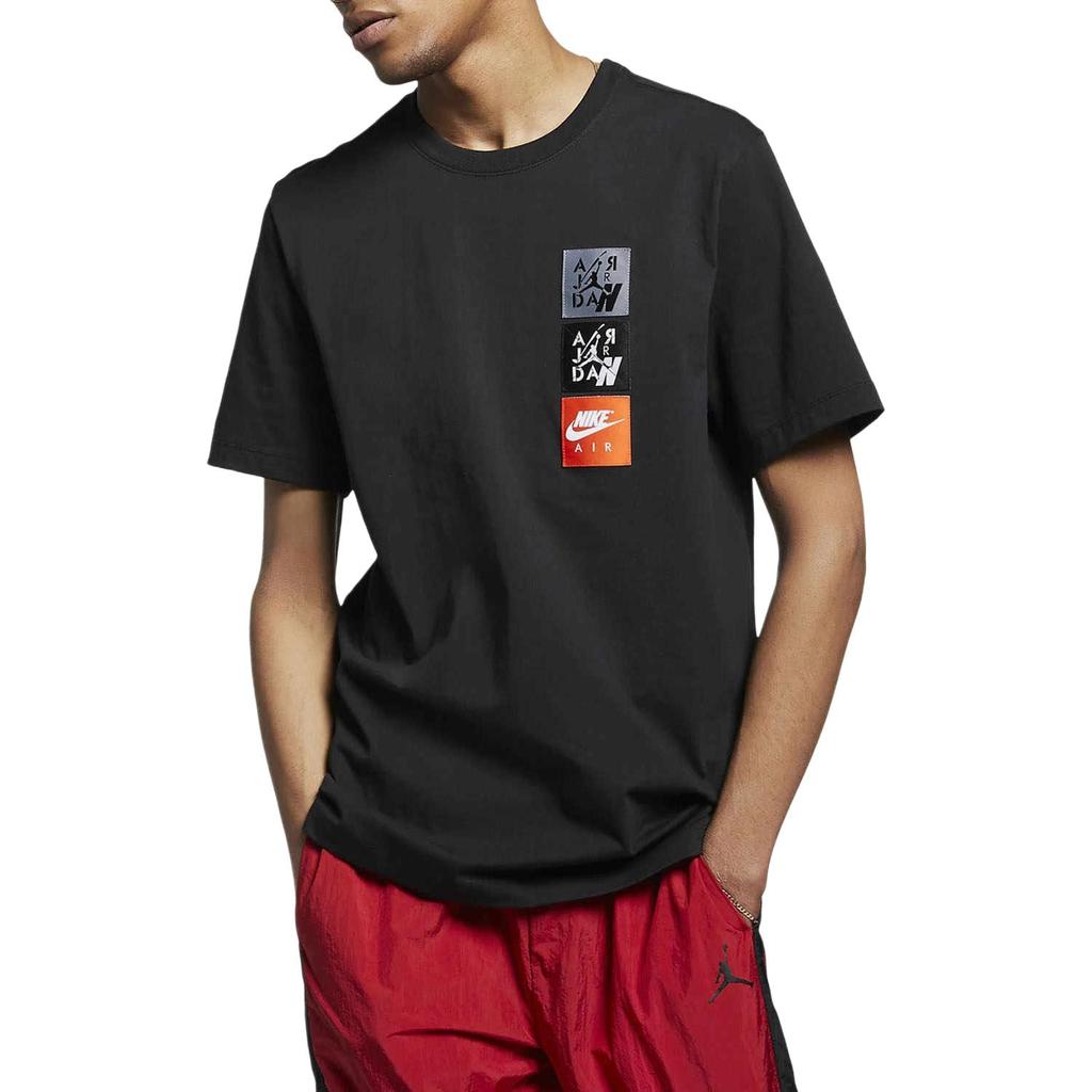 Jordan T Shirts Men's Crew Neck Moderate Straight Fit CI9876-010
