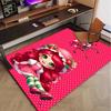 Strawberry Polyester Carpet, Soft Indoor Mat for Office Chair, Living Room, Computer Desk - Decorative Home Office Rug Design