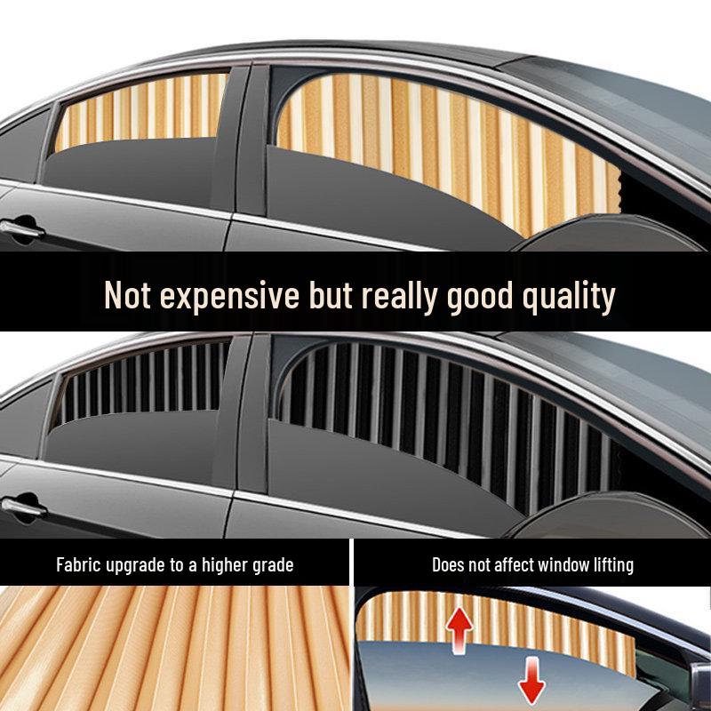 Magnetic Car Window Sunshade Curtains for Privacy and UV Protection